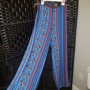 Printed Wide Leg Pants